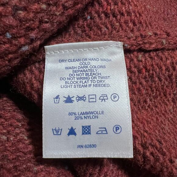 Lands' End Men's V-Neck Lambswool Nylon Blend Pullover Knit Sweater Size X-Large - Picture 5 of 7